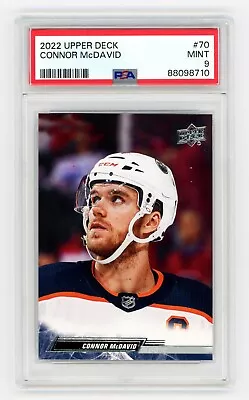 2022-23 Upper Deck - Connor McDavid - Edmonton Oilers - #70 - PSA 9 • $0.99