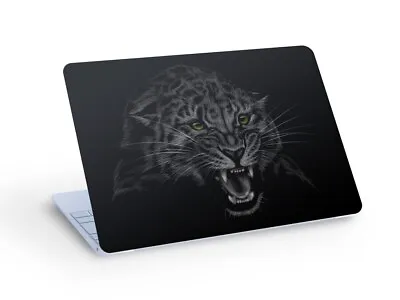 Wild LEOPARD LAPTOP SKIN Decal Sticker Leopard Laptop Skin Decal - Custom Size • £8.63