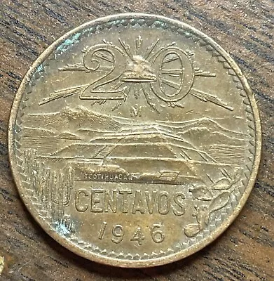 1946 Mexico 20 Centavos • $3.50