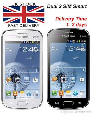 Samsung Galaxy Trend S Duos GT-S7562i Unlocked Android 3G  Dual 2 SIM Smart • £59.99