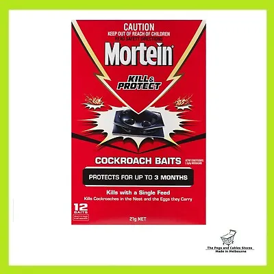 12 Pack Mortein Nest Kill & Protect Cockroach Bait Station • $27.50