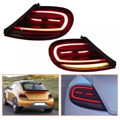 Red LED Turn Signal Tail Lights For VW Beetle 2013-2019 Sequential Rear Lamps • $438.99