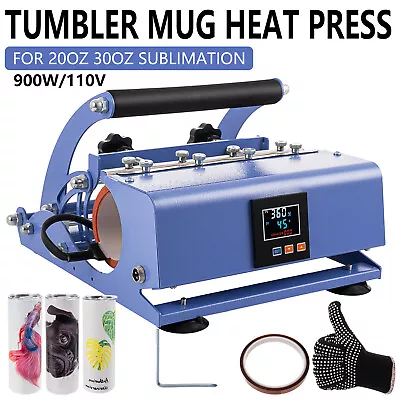 Mug Heat Press Tumbler Heat Press Machine Sublimation Printing 11/12/16/30oz Cup • $90.90