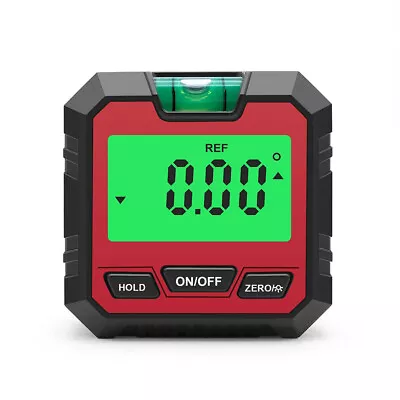 Red LCD Magnetic Digital Inclinometer Level Box Gauge Angle Finder Protractor US • $14.15