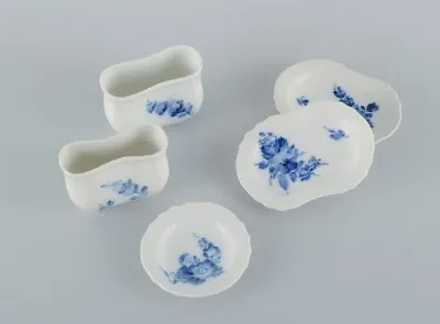 Five Pieces Of Royal Copenhagen Blue Flower Braided Porcelain. • $170