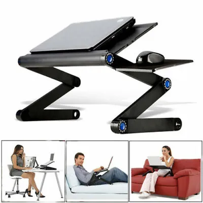 Laptop Table Stand Notebook Desk Computer Study Adjustable Portable Tray Sofa UK • £17.49