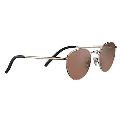 Serengeti Hamel Polarized Square Sunglasses Shiny Rose Gold Medium • $114