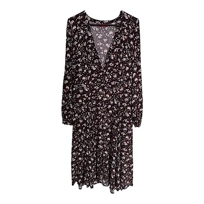 $37 • Buy Tigerlily Floral Print Midi Long Sleeve Dress Size 12 AU