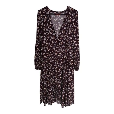 $37 • Buy Tigerlily Floral Print Midi Long Sleeve Dress Size 12 AU