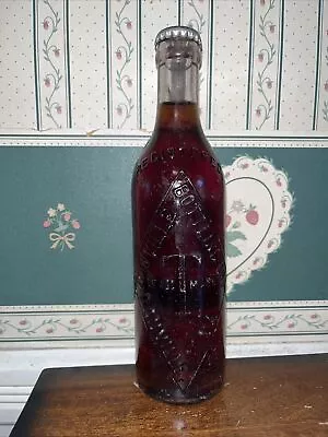 Embossed Danville Root Beer Soda Bottle Danville VA. • $14.99