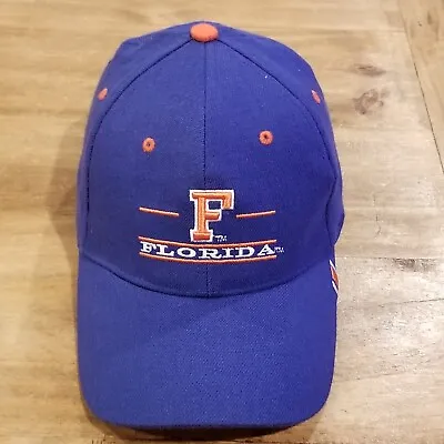 Vintage Florida Gators Hat Cap Size L/XL Flex Stretch Fitted 3 Bar The Game Blue • $23.16