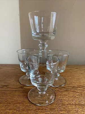 SET OF 4 (FOUR) 4-oz (1/2 Cup) Footed Parfait Pudding Cups; Excellent Condition • $11.99