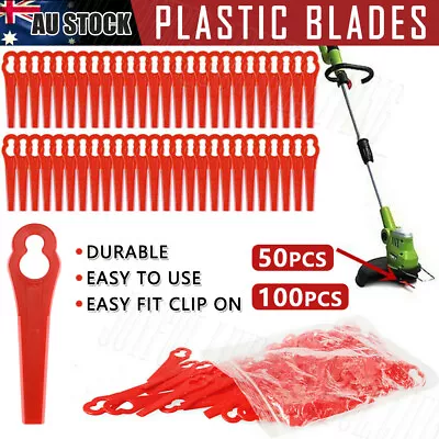 Replacement Grass Trimmer Plastic Blades Garden Crop For Ozito Kuller Bosh Weed • $6.45