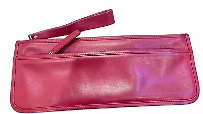 Vintage Hobo International Maroon Leather Money Bag 12.5 Inches Long • $22