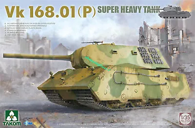 $53.58 • Buy Takom 2158 1/35 Scale VK.168.01 (P) Super Heavy Tank Plastic Model Kit
