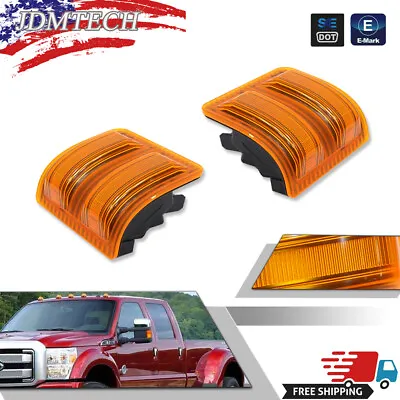 Side Mirror Turn Signal Lights Amber Lens For 08-16 Ford F-250 F-350 09 10 11 12 • $13.29