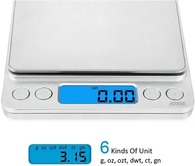 Digital Scale 3000g X 0.1g Jewelry Gold Silver Coin Gram Pocket Size Grain Herb • $8.59