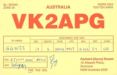 £2.79 • Buy 1 X QSL Card Radio Australia VK2APG Dunmore NSW 2004 ≠ S970