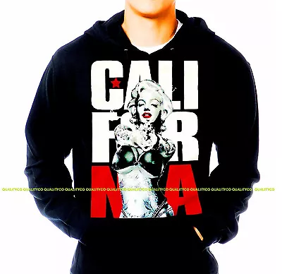 $21.99 • Buy NEW Men's MARILYN MONROE CALI GUN Hoodie Sweatshirt Sweater California Republic
