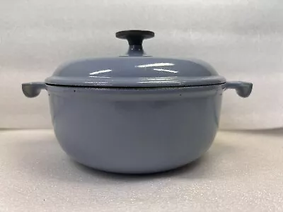 Vintage Le Creuset La Mama Enzo Mari #20 Coastal Blue Dutch Oven • $249.99