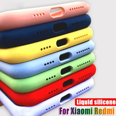 Phone Case For Xiaomi Redmi Note 11E 11 10 9 Pro Mi 11T 12 Liquid Silicone Cover • $2.99