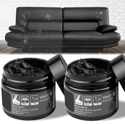 2x Leather Recoloring Balm Leather Color Restorer Conditioner Leather Repair Kit • $14.28