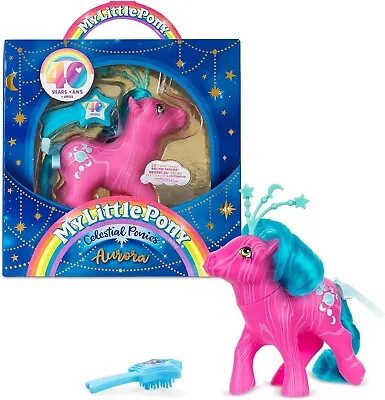 My Little Pony Celestial Ponies Aurora Figure 4  Retro 40th Anniversary 2023 • $30