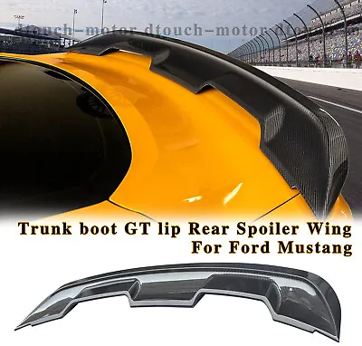 Trunk Boot Lip Rear Spoiler Wing For 15-20 Mustang 2Door GT Style Carbon Look • $239.59