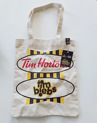 £16.70 • Buy NWT Tim Hortons X Justin Bieber TimBiebs Heavy Cotton Canvas Tote Bag
