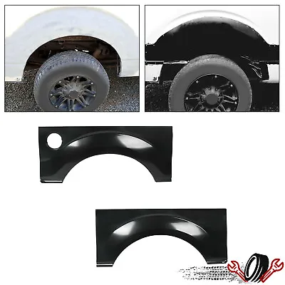 Pair Rear Wheel Arch Quarter Panel For 09-14 Ford F-150 LD W/O Molding Holes • $119.99