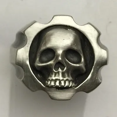 MJG STERLING SILVER .357/8 Shot SKULL RING.  WARHAMMER. GEARS OF WAR. 27 Gr. • $102.85