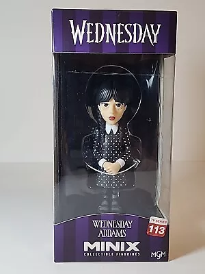 Minix Wednesday Addams Black Hair Black Eyes Collectible Figure • $19.95