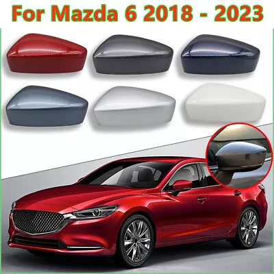 For Mazda 6 2018-2023 Driver Passenger Rear Side Mirror Cap Cover Shell Replace • $28.95