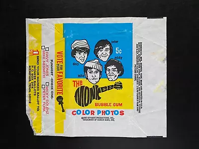 1967 Donruss THE MONKEES Color Photos Trading Card 5-Cent Wax Wrapper • $12.99