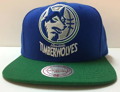 Minnesota Timberwolves Mitchell & Ness NBA Snapback Hat Hardwood Classics Cap • $99.99