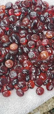 1 Pound  Mahogany Flat Glass Marbles Gems Vase Fillers Mosaic Tiles $5.99 • $5.99