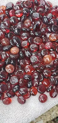 4 Lbs  Mahogany Flat Glass Marbles Gems Vase Fillers Mosaic Tiles $19.99 Ppd • $19.99