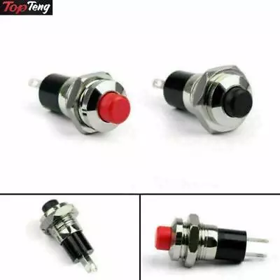 New Mini Push Button SPST Latching N/O OFF-ON Switch 10mm R/B For Car/Boat • $8.61