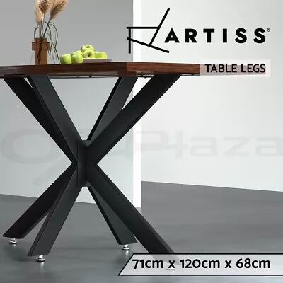 Artiss Starburst Table Legs Coffee Dining Table Legs DIY Metal Leg 120X68cm • $102.95