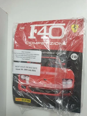 £25 • Buy PANINI Ferrari F40 COMPETIZIONE 1/8 Scale - Issue 49