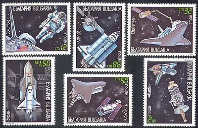 £3.25 • Buy Bulgaria 1991 Space/Shuttle/Rocket/Satellite/Astronauts 6v Set (b159)