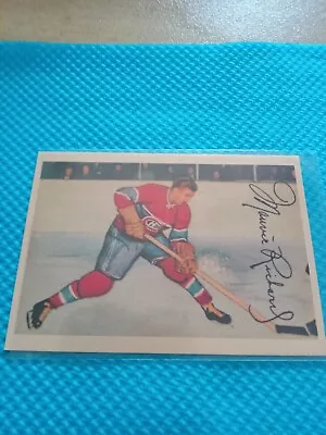 🏒🥅 💫Maurice (THE ROCKET) Richard Card #24 1952-53 *reprint Facsimilie Auto🔥 • $9.33