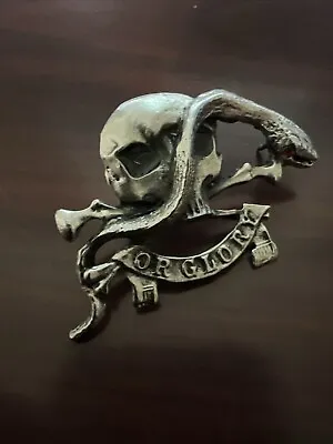 Skull Cross Bones Snake Pin Vintage Biker Vest Jacket Hat Shirt Badge Button Tie • $10.99
