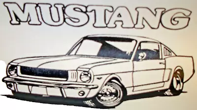 Ford Mustang 60's Vintage 70's T-Shirt Iron On Transfer NOS. • $9.95