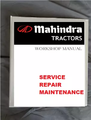 MAHINDRA 2555 HSD Open & Closed Cab Tractor SERVICE Shop REPAIR MANUAL Printed • $78.99