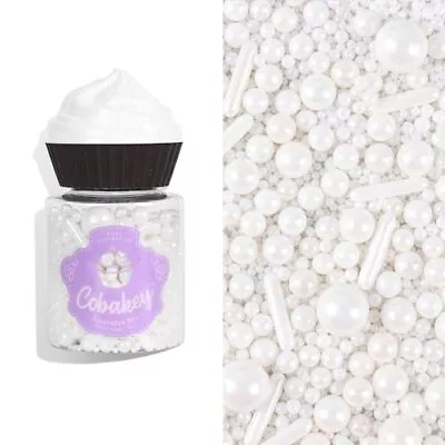 Sprinkles For Cake Decorating 4.2 Ounces Edible White Pearl White Pearl • $17.07