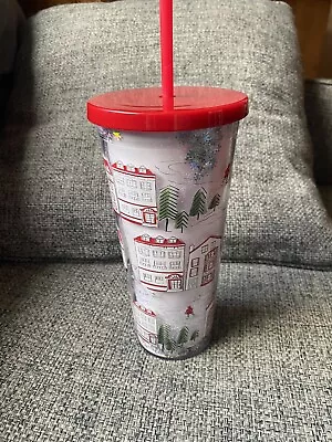 New Molly Hatch For Steel Mill Drinking Tumbler Winter Scene Anthropologie • $27