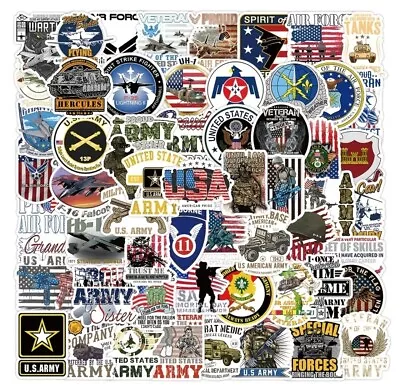 10 PCS U.S. Military Army Air Force Serviceperson Veteran Stickers BRAND NEW • $2.99