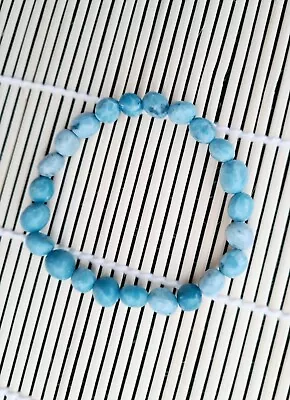 Larimar Healing Bracelet: Heal Your Mind Come Back To Positive Thoughts Remove • £13.31
