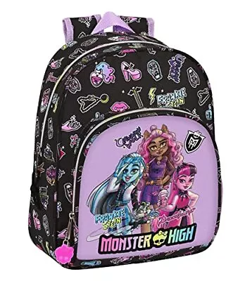 School Bag Monster High Creep Black 28 X 34 X 10 Cm NEW • $48.06